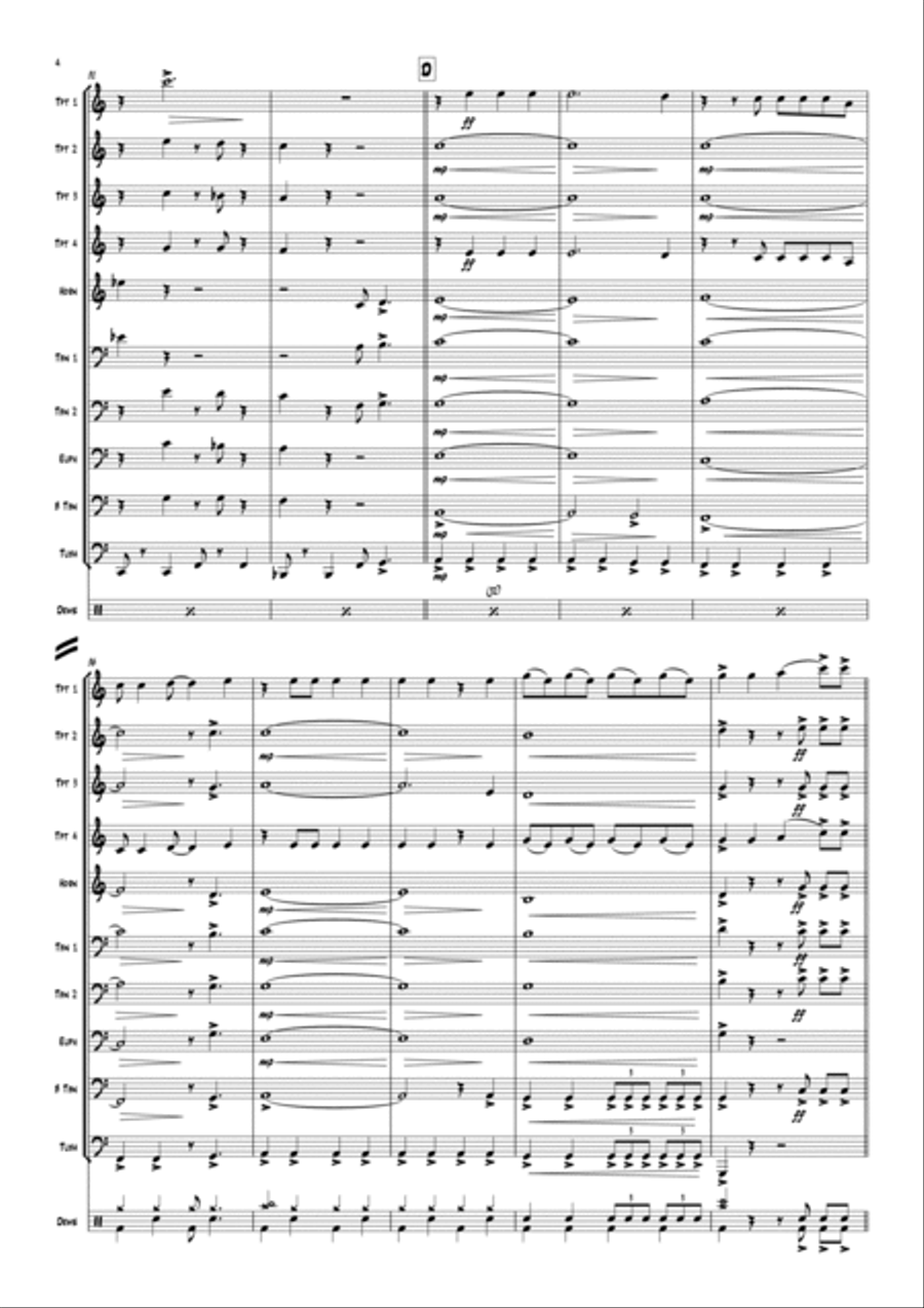 Everybody Needs Somebody To Love Euphonium scores gallery preview page 6
