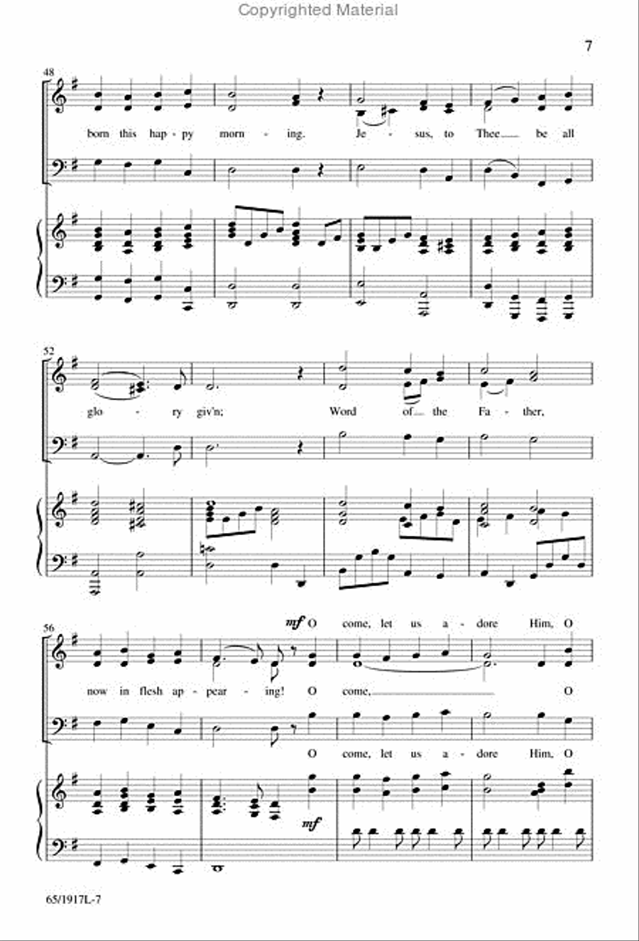 Touched by a Child, Touched by a King 3-Part scores gallery preview page 6