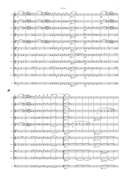 Schubert: Wind Octet D72 (Complete) arranged wind dectet/bass - symphonic wind ensemble image number null