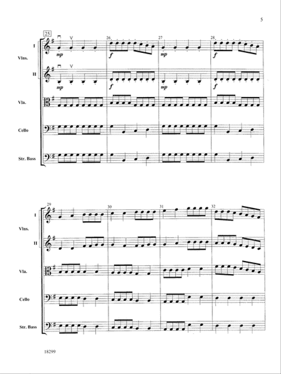 Three Scenes from a Green Valley: Score String Orchestra scores gallery preview page 5