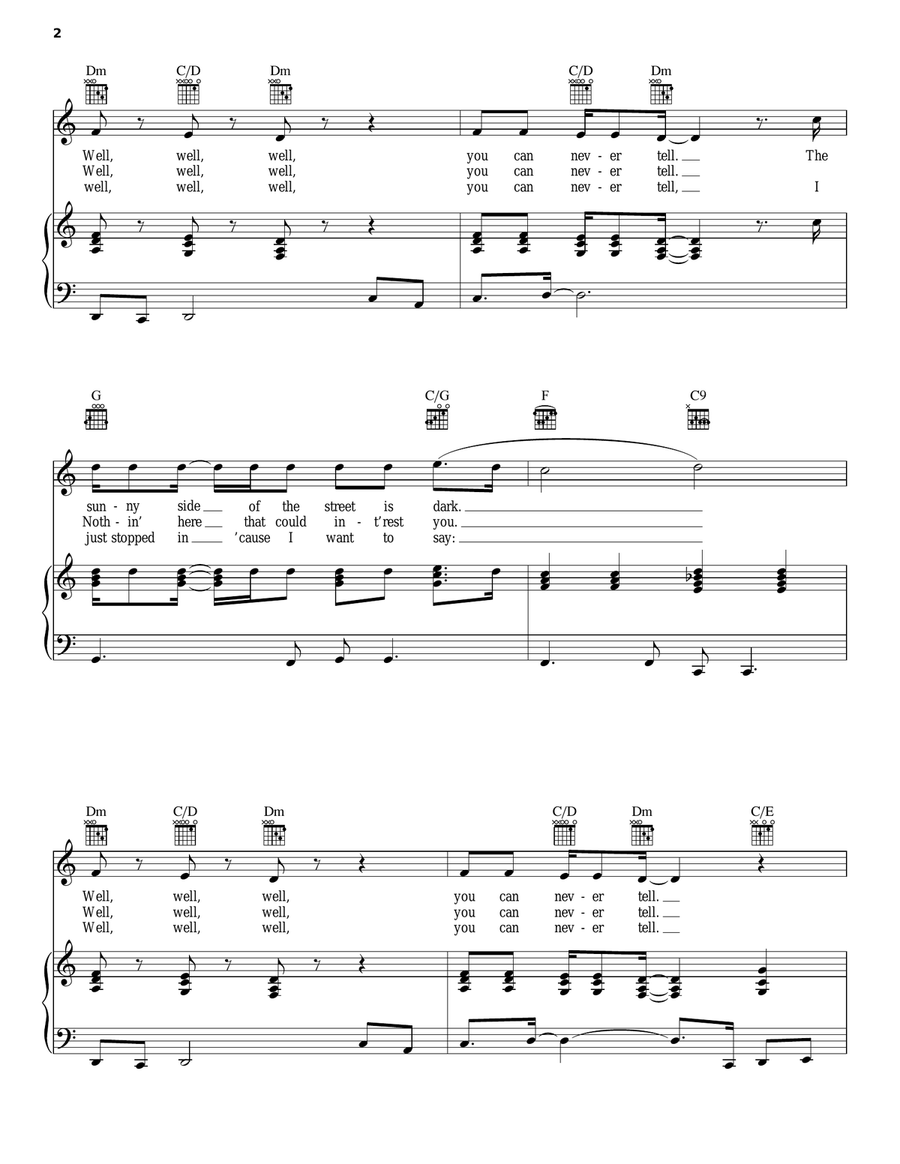 Shakedown Street Piano, Vocal, Guitar scores gallery preview page 2