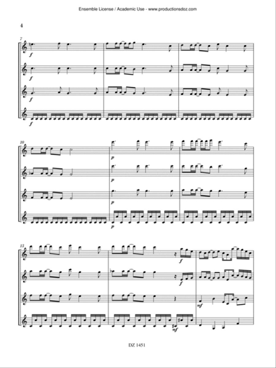 Gospel Gospel Guitar Ensemble scores gallery preview page 4
