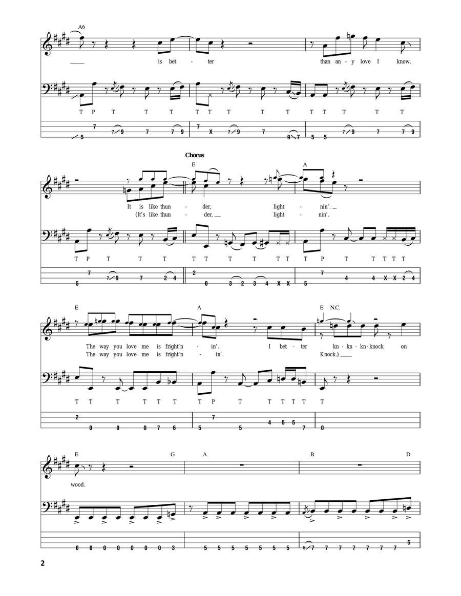 Knock On Wood Acoustic Guitar scores gallery preview page 2