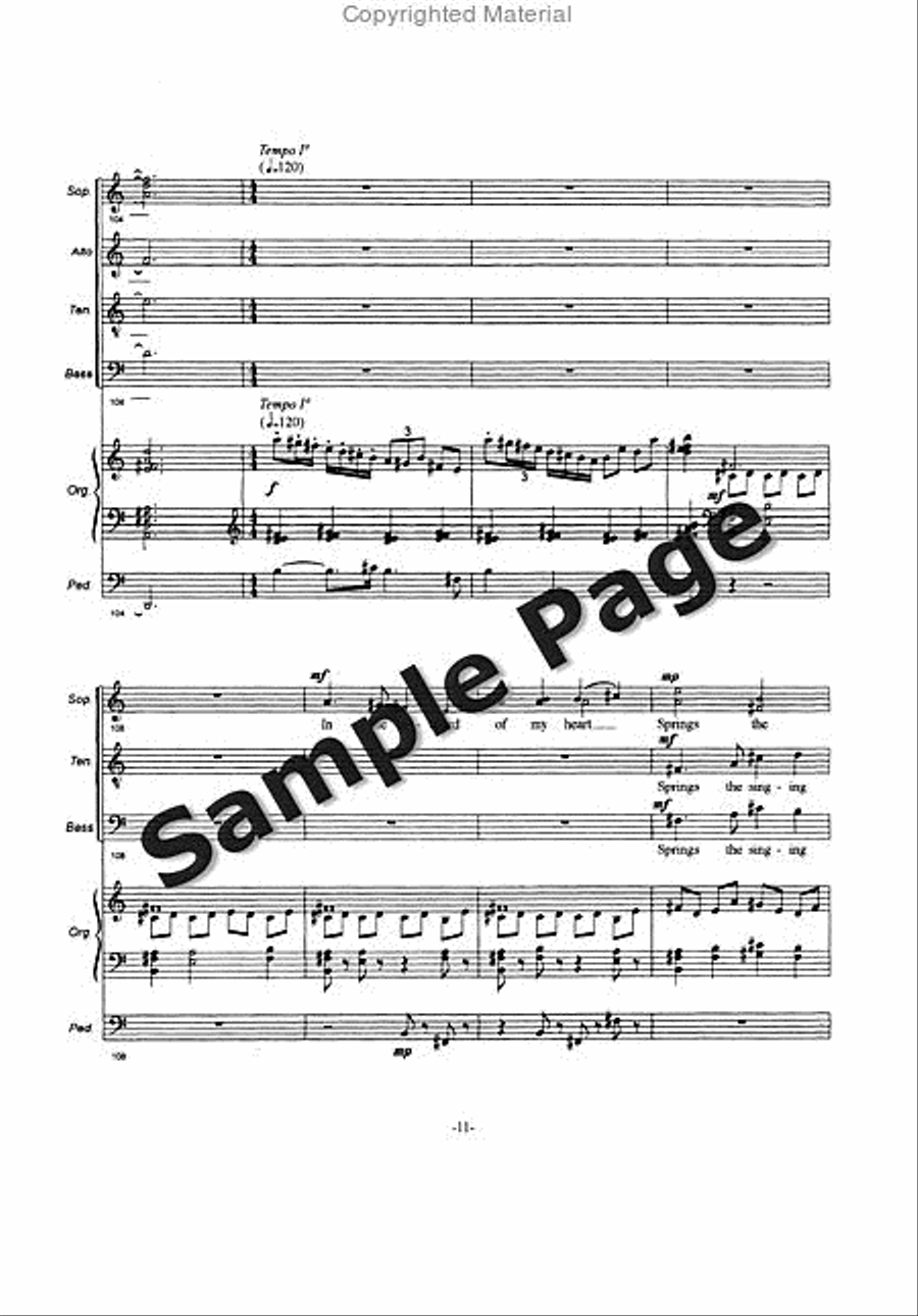 Pilgrim Jesus SSAATTBB scores gallery preview page 16