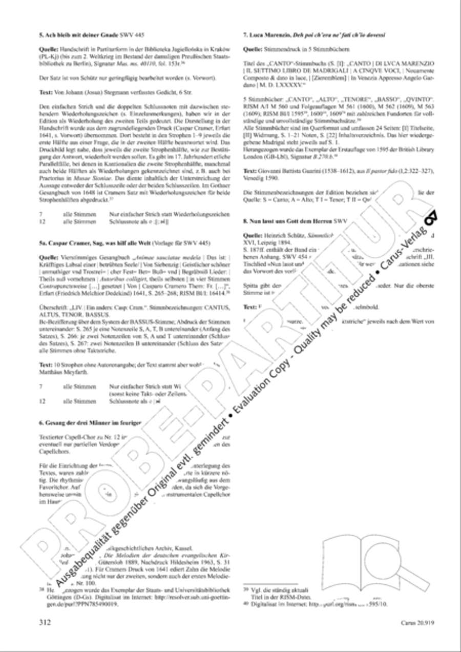 Opera varia I. Works with 1-7 parts (Complete edition, vol. 19) [Werke mit 1-7 obligaten Stimmen]