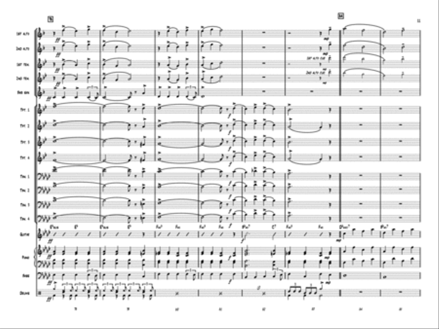 Christmas Fantasy for Jazz Band Jazz Ensemble scores gallery preview page 12