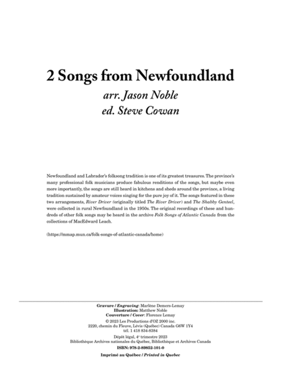 2 Songs from Newfoundland