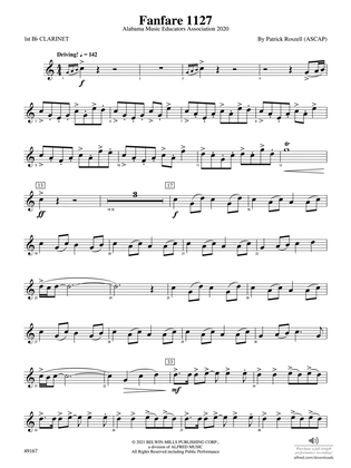 Fanfare 1127: 1st B-flat Clarinet