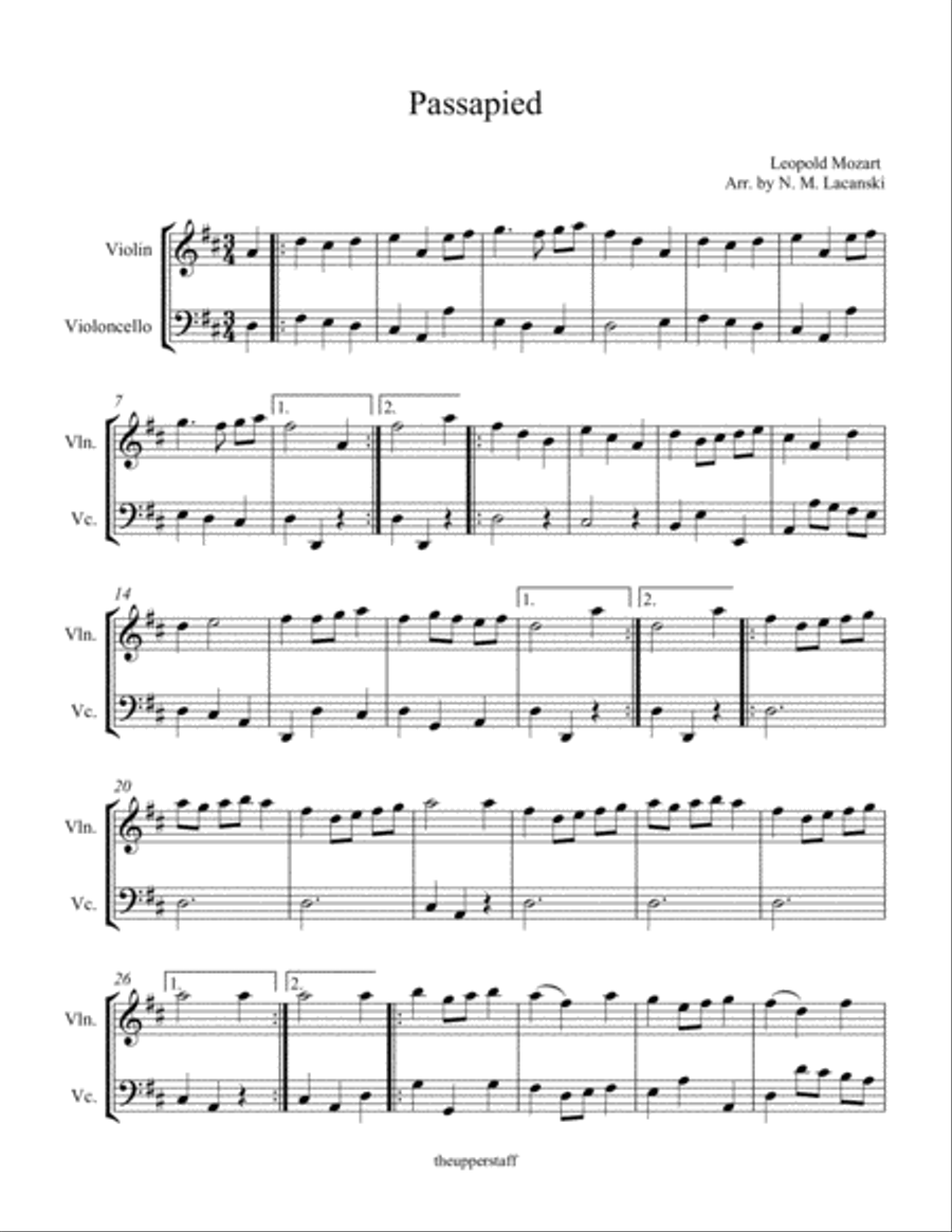 Passapied String Duet scores gallery preview page 2