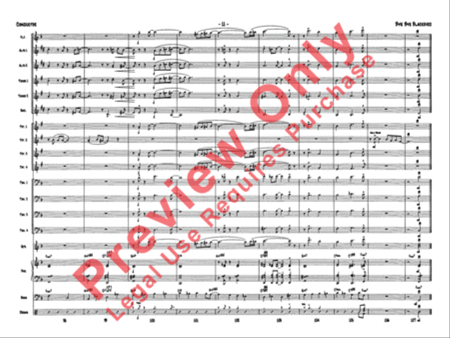 Bye Bye Blackbird Jazz Ensemble scores gallery preview page 15