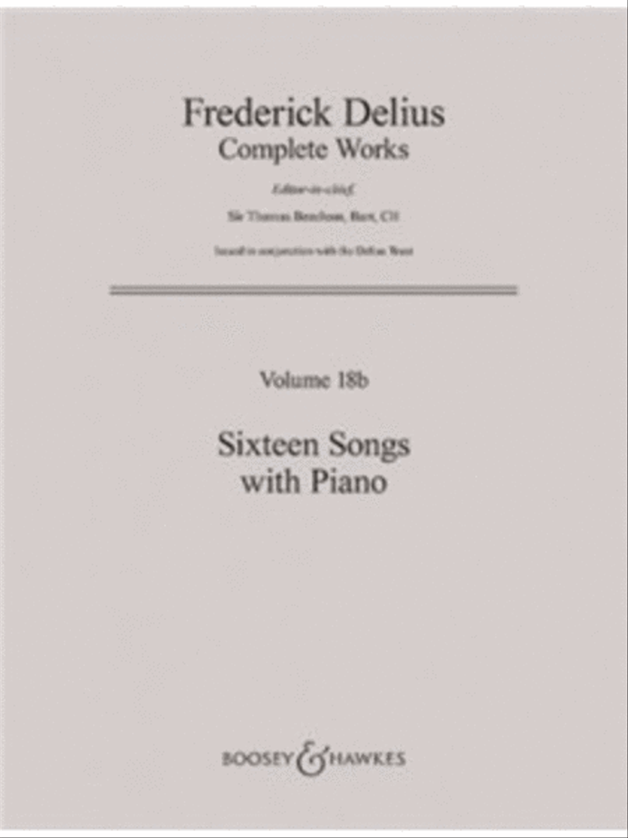 Frederick Delius Complete Works Voice scores gallery preview page 1