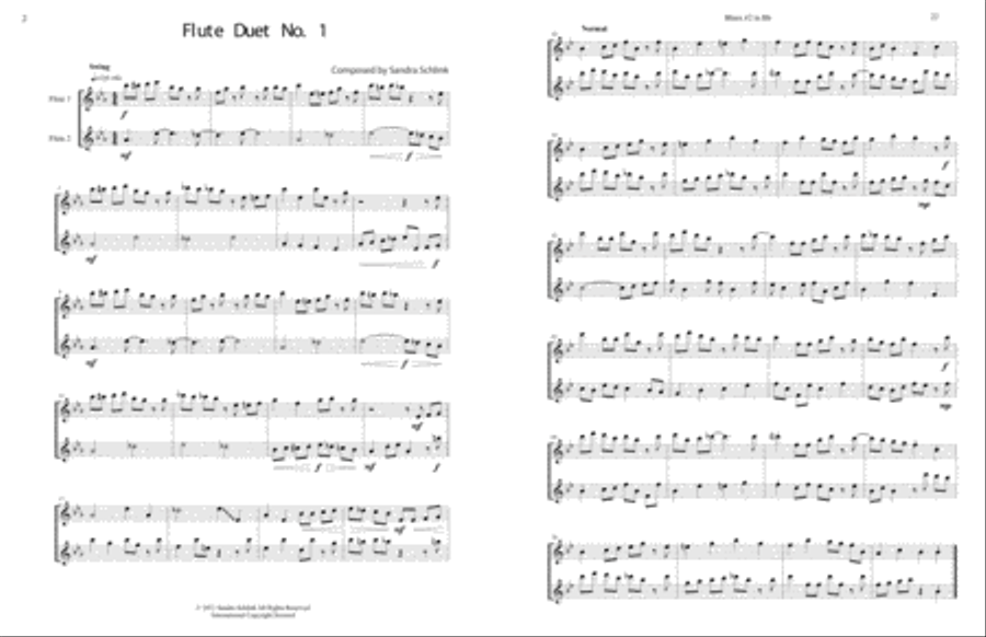 Jazz Flute book 1 Flute Duet scores gallery preview page 4