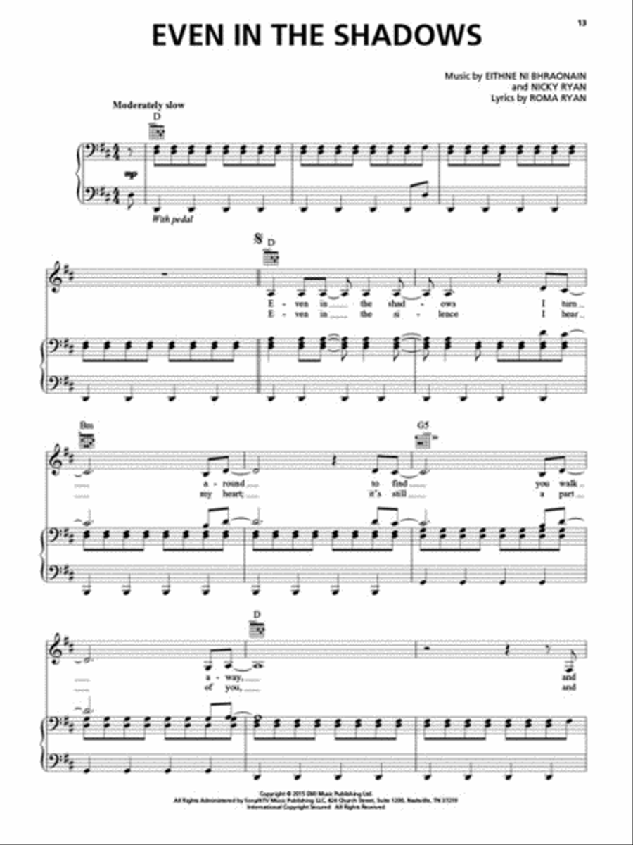 Enya – Dark Sky Island Enya – Dark Sky Island Piano, Vocal, Guitar scores gallery preview page 5