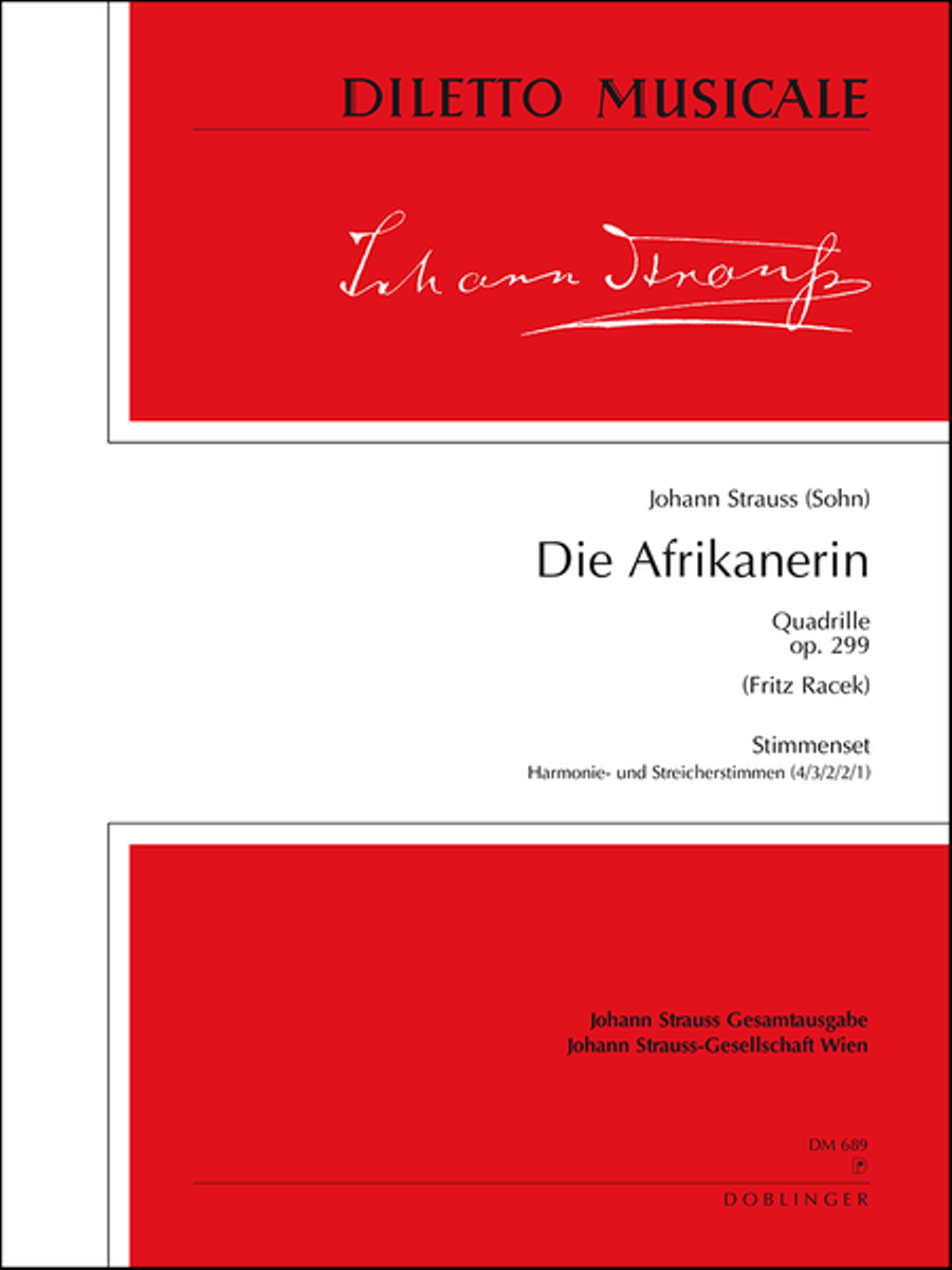 Die Afrikanerin Die Afrikanerin Orchestra scores gallery preview page 1