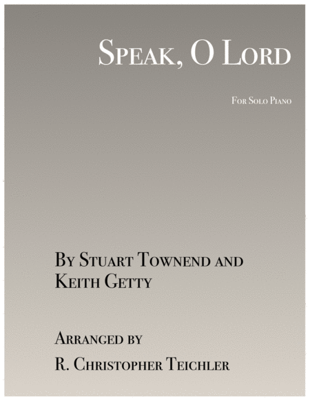 Speak O Lord image number null