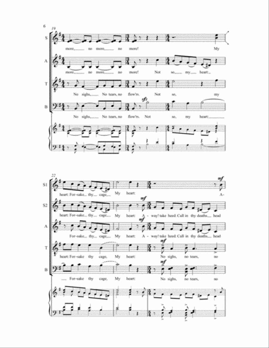 Three Metaphysical Motets 4-Part scores gallery preview page 16