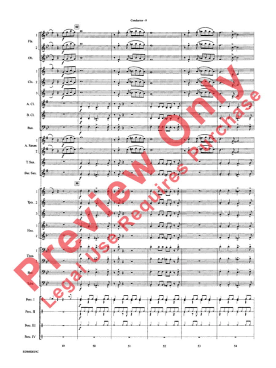 Carnaval de Brasil Concert Band scores gallery preview page 11