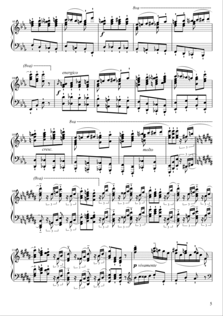 Grand Galop Chromatique Piano Solo scores gallery preview page 5