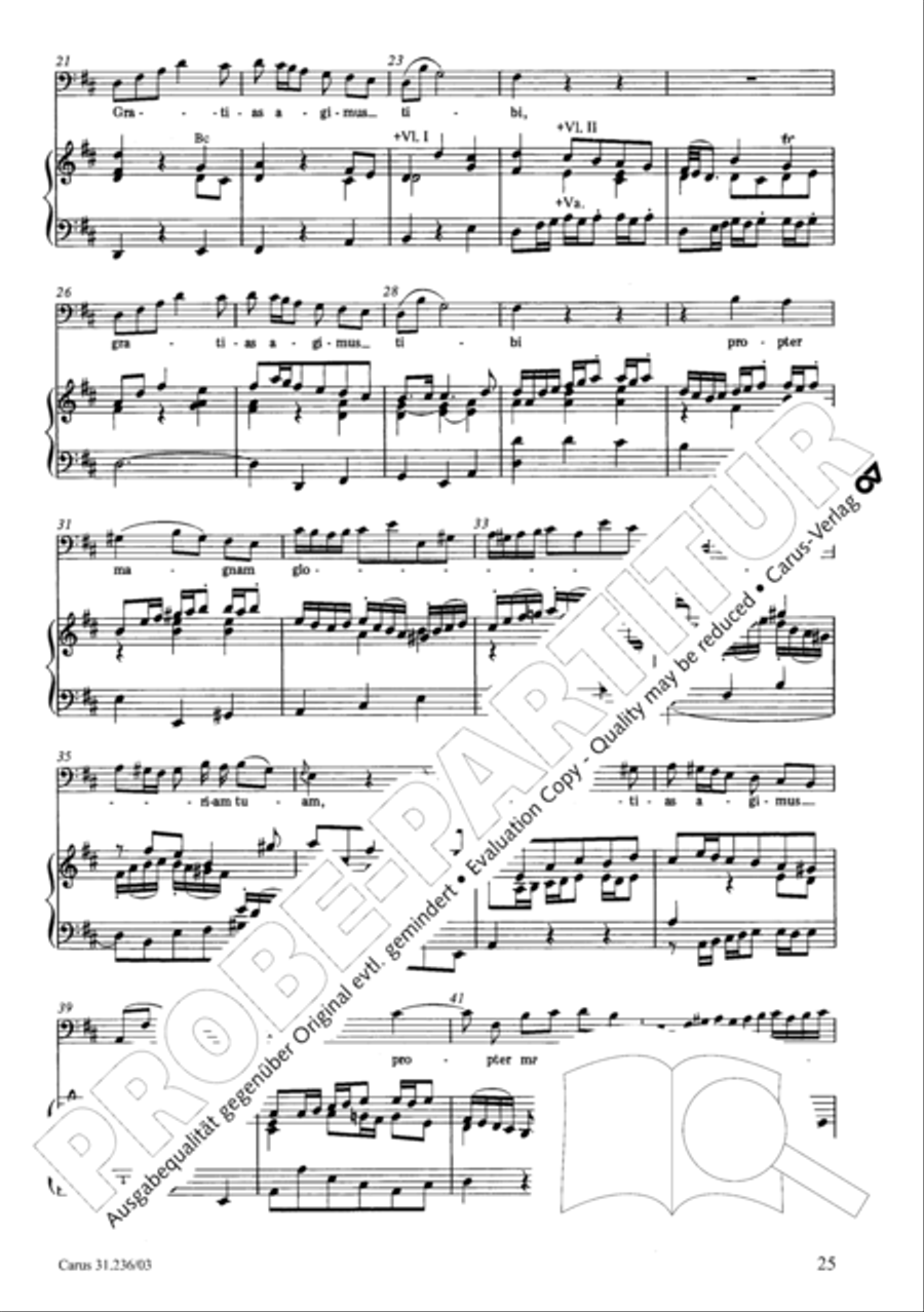 Mass in G Major 4-Part scores gallery preview page 26