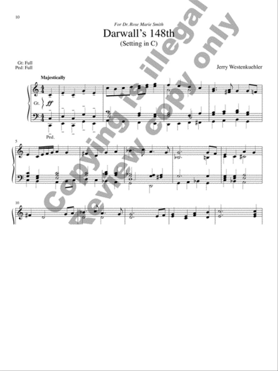 Rejoice and Sing! Twenty Festive Hymn Introductions for Organ Organ Solo scores gallery preview page 5