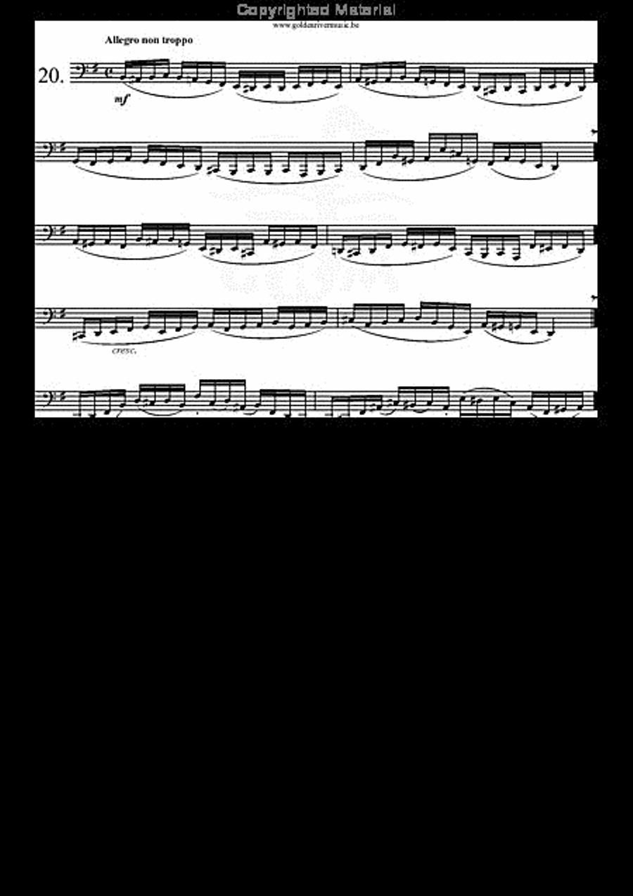 34 Studies for Tuba Volume 1 Tuba scores gallery preview page 21