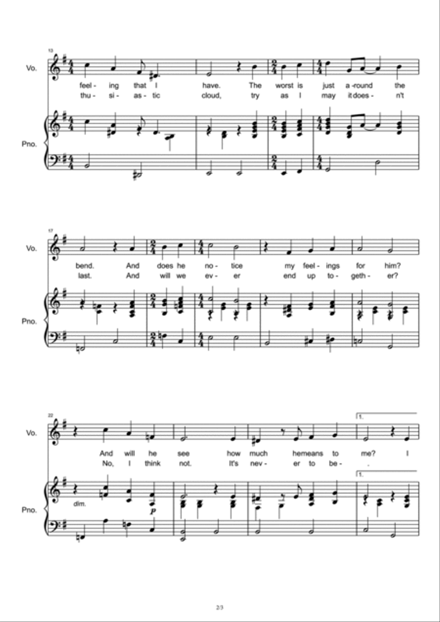 Sally's Song Voice scores gallery preview page 2