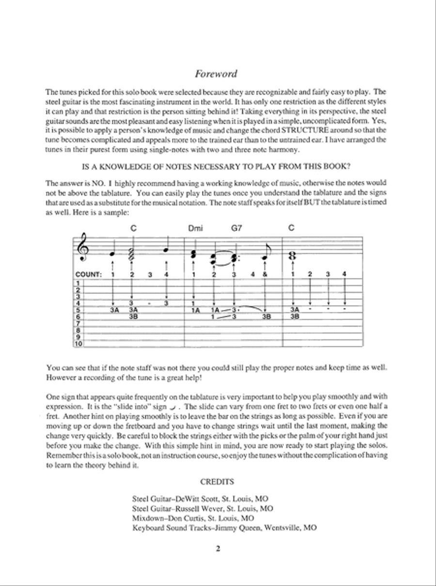 Gospel Pedal Steel Guitar Steel Guitar scores gallery preview page 3