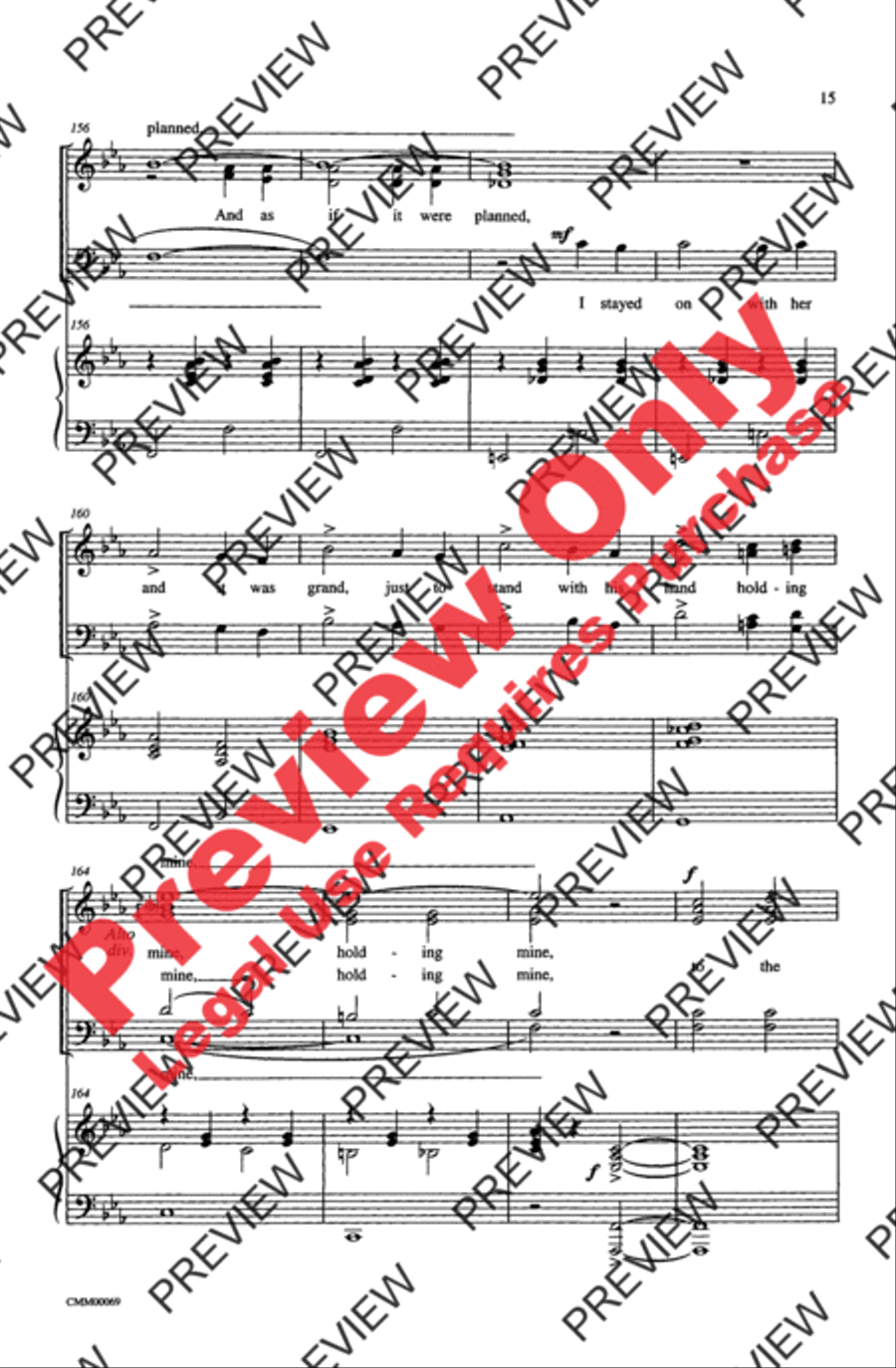 The Music of M-G-M (A Choral Medley) 4-Part scores gallery preview page 15