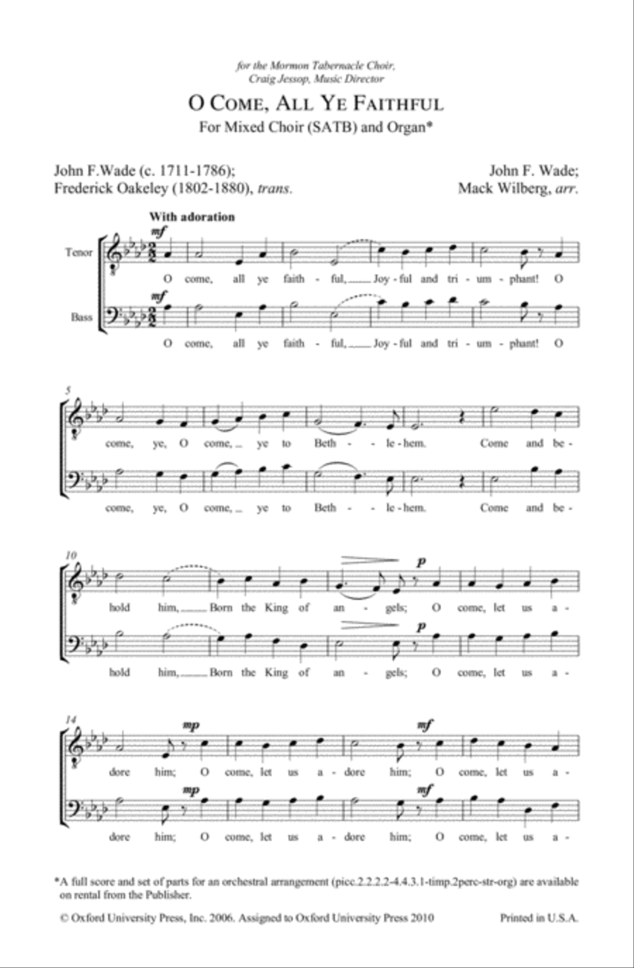 O come, all ye faithful 4-Part scores gallery preview page 2