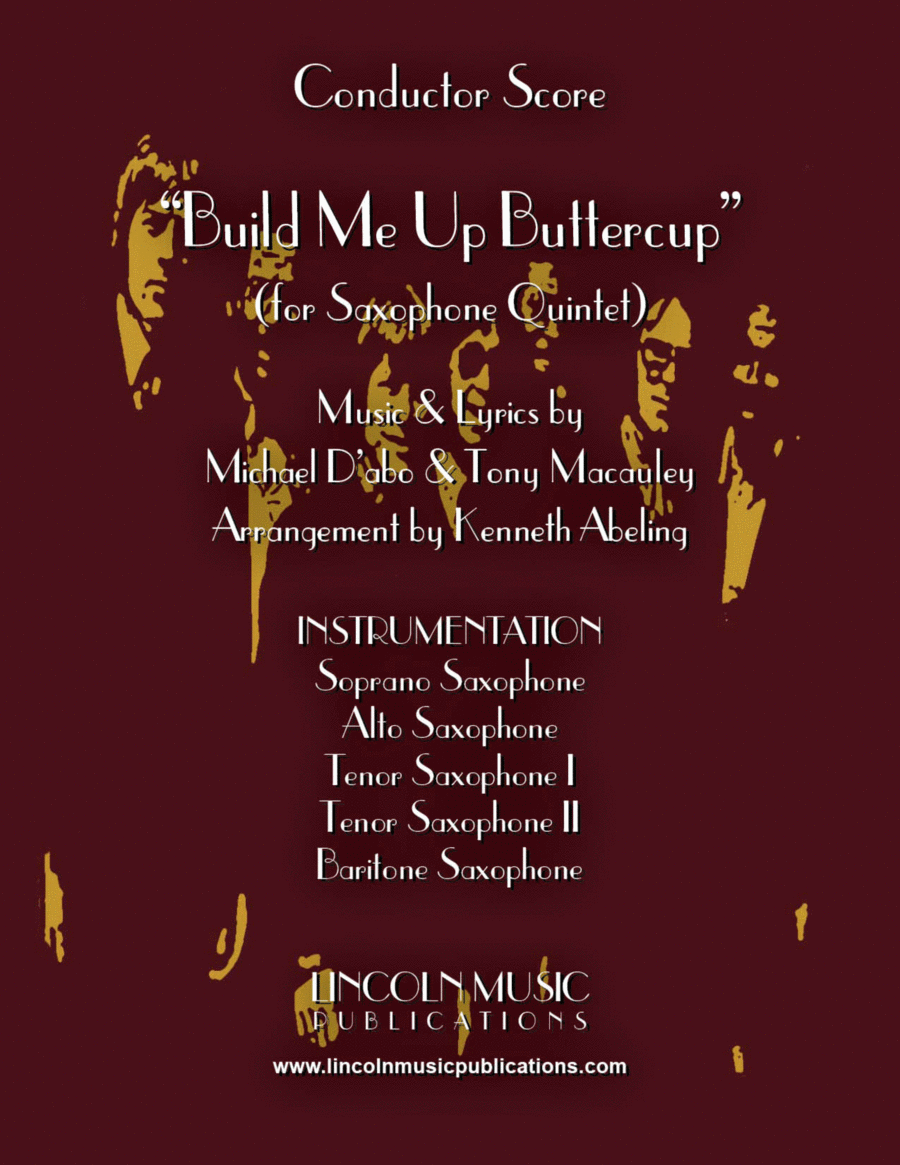 Build Me Up, Buttercup Saxophone Quintet scores gallery preview page 1