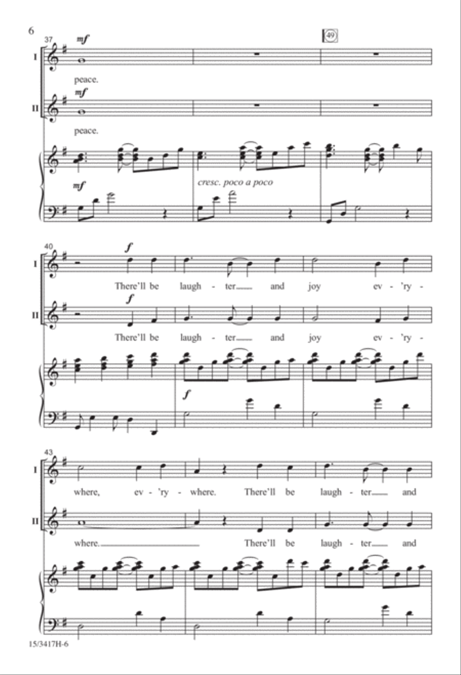 We Shall Walk Through the Valley in Peace 2-Part scores gallery preview page 6