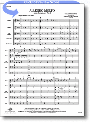 Book cover for Allegro Molto from Symphone No.1