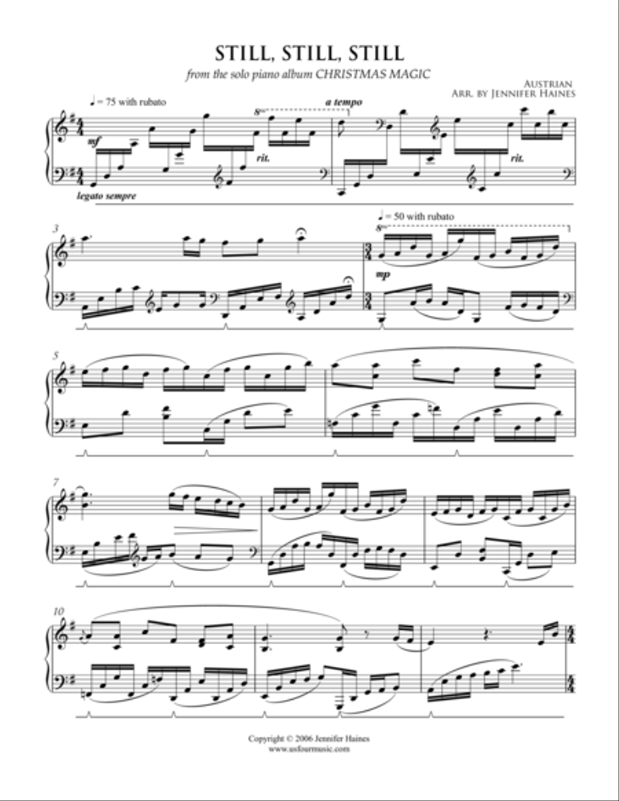 Still, Still, Still Piano Solo scores gallery preview page 1