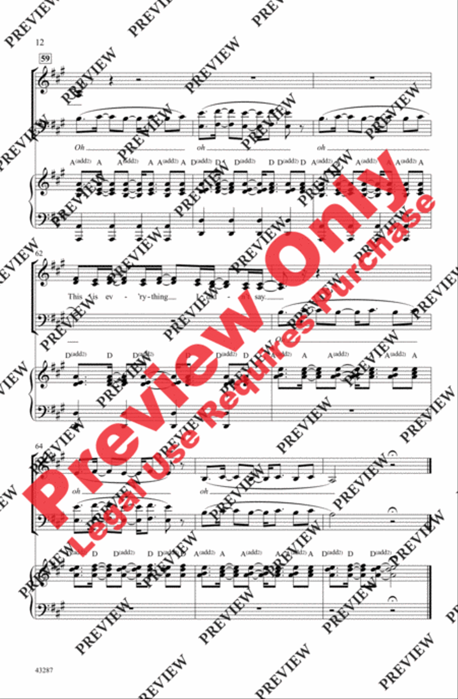 Everything I Didn't Say - SoundTrax CD (CD only) Choir scores gallery preview page 12