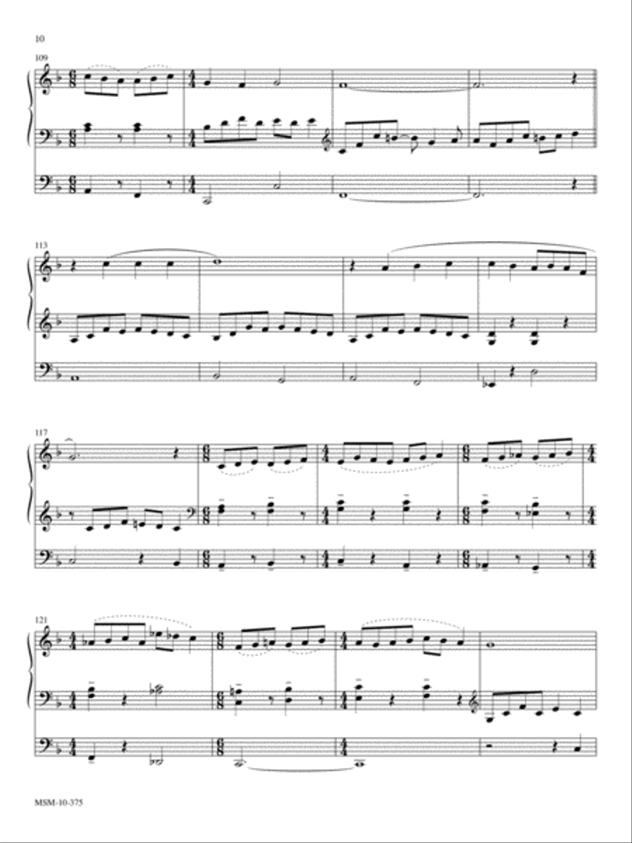Fantasy on Lobe den Herren Organ scores gallery preview page 5