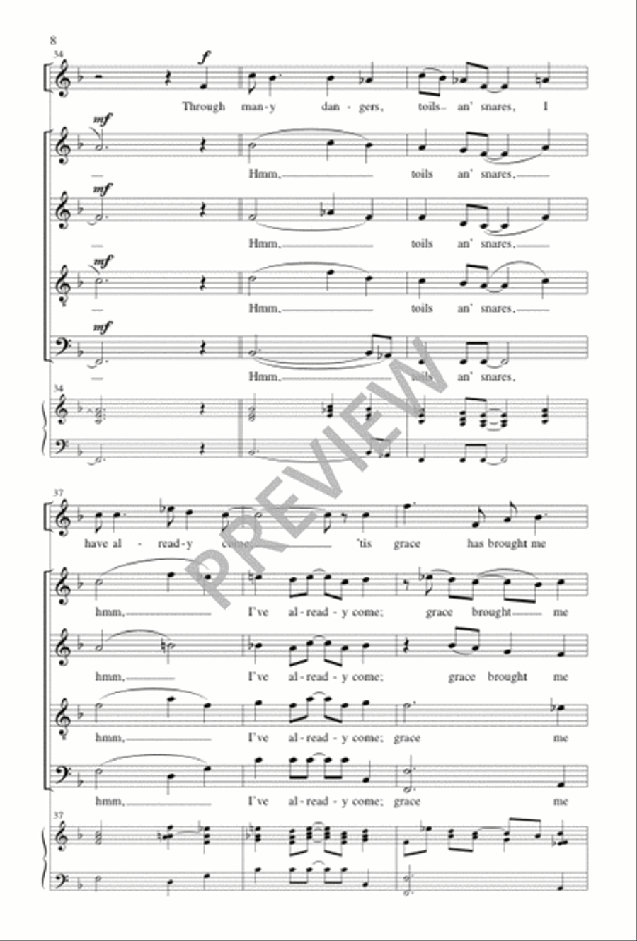 I'm Buildin' Me a Home 4-Part scores gallery preview page 9