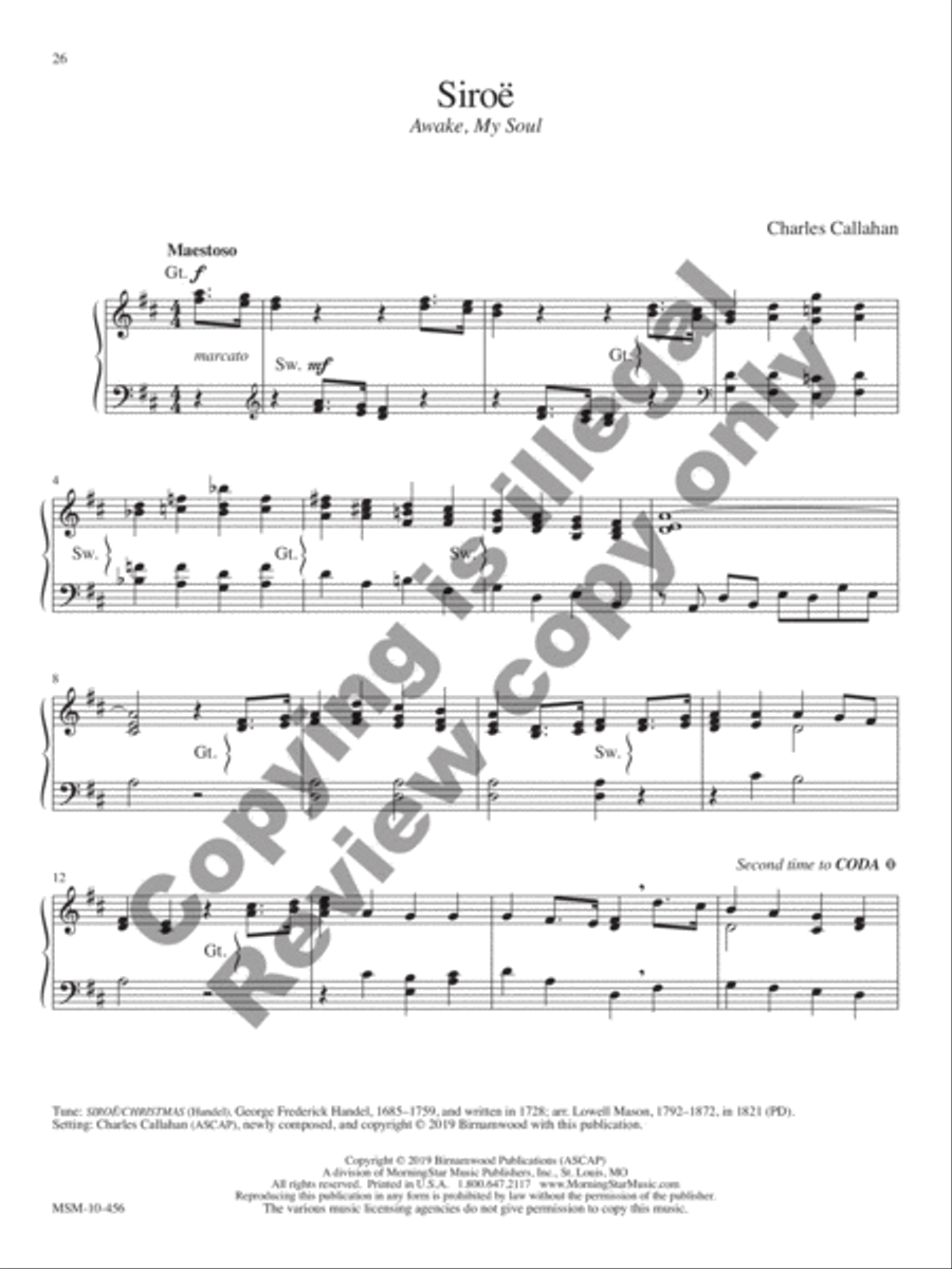 Voluntaries for Manuals: 14 Hymn-based Preludes and Postludes Organ scores gallery preview page 15