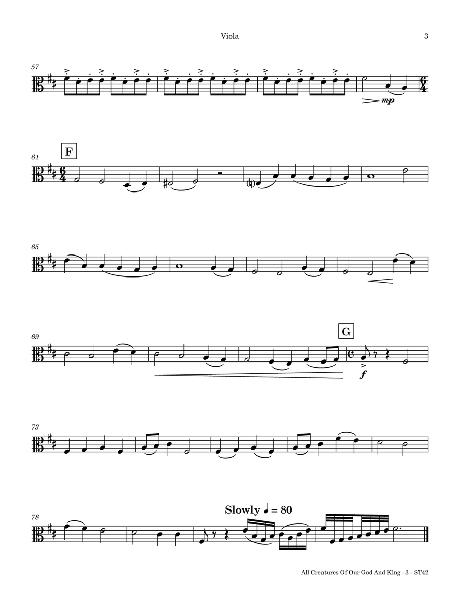 All Creatures Of Our God And King String Quartet scores gallery preview page 3