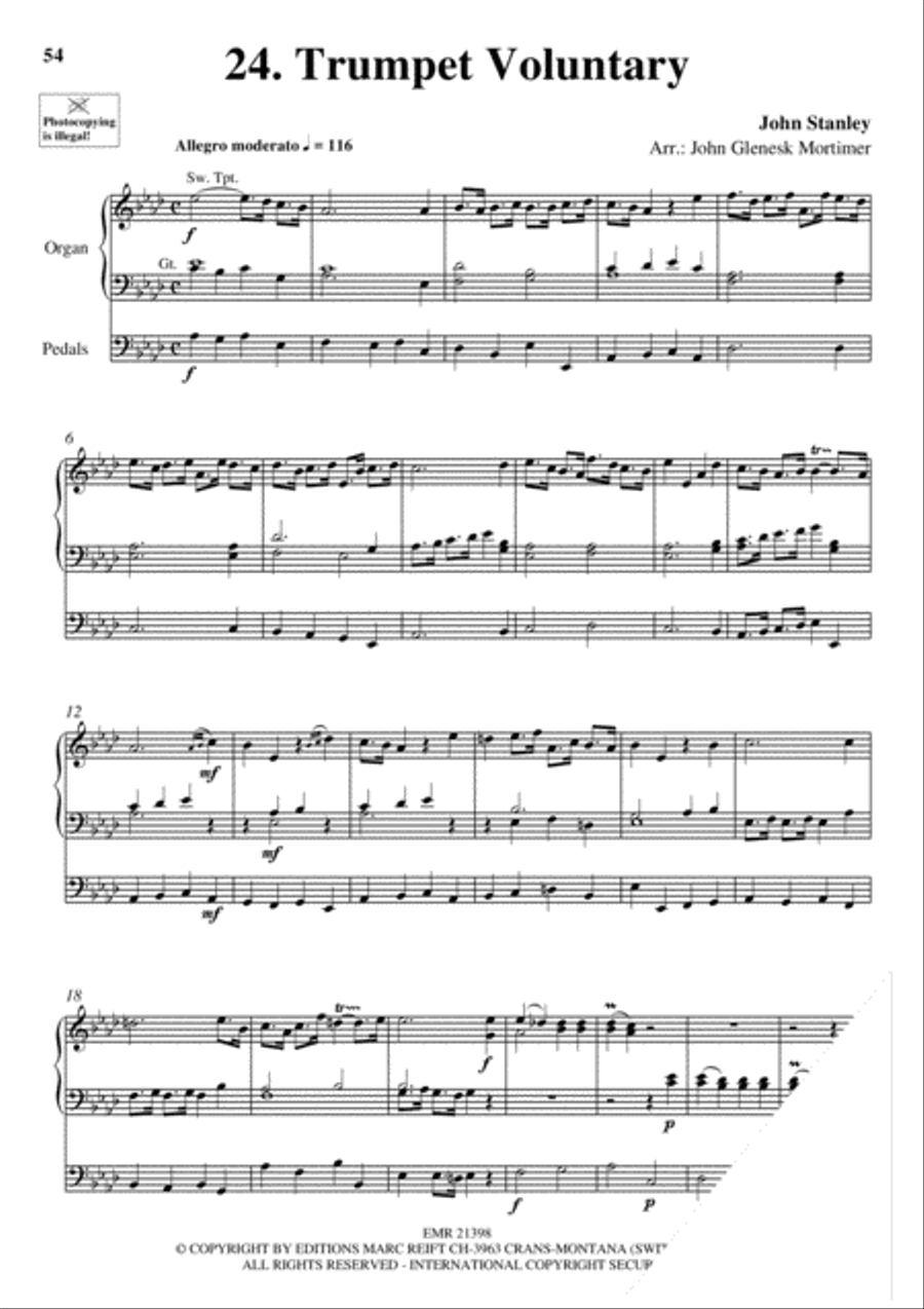 Wedding Favorites for Organ Trumpet scores gallery preview page 29