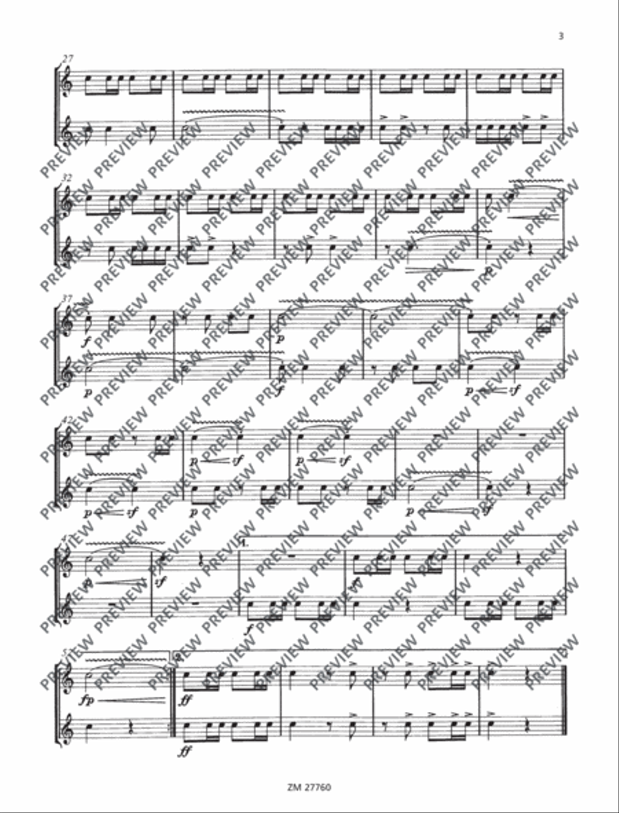 Fifteen Études Snare Drum scores gallery preview page 4
