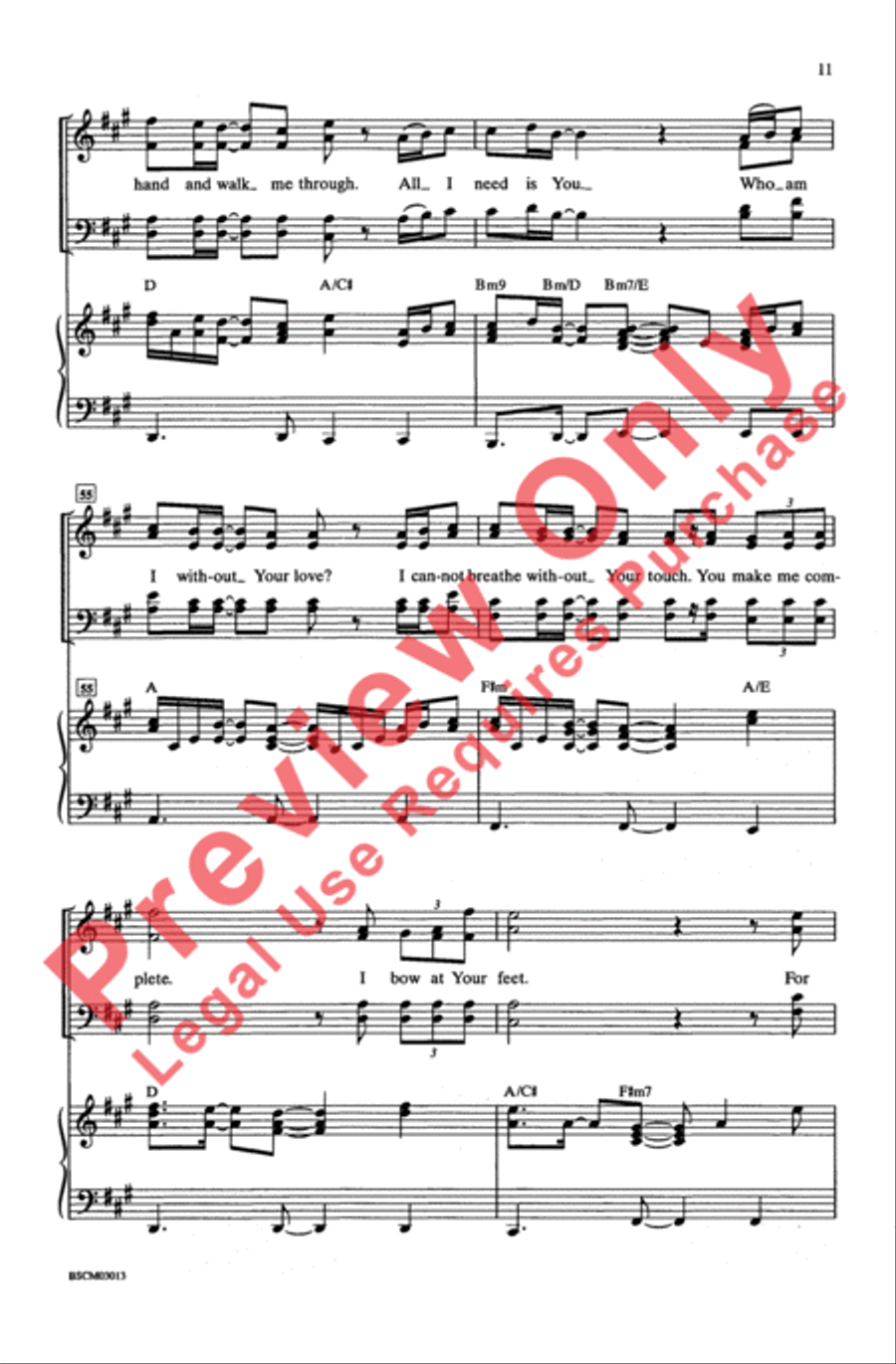 Who Am I - SATB 4-Part scores gallery preview page 11