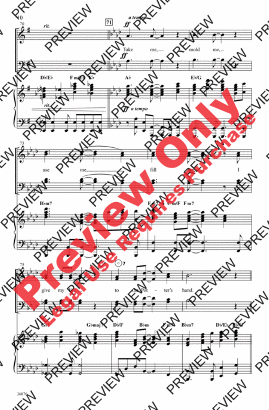 The Potter's Hand 4-Part scores gallery preview page 10