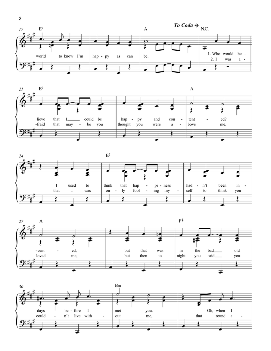 Congratulations Easy Piano scores gallery preview page 2