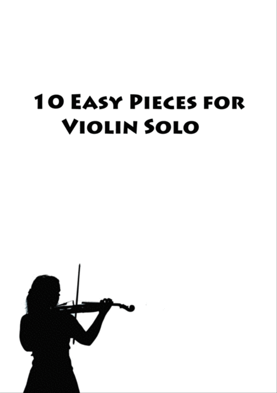 10 Easy Pieces for Violin Solo Violin Solo scores gallery preview page 1