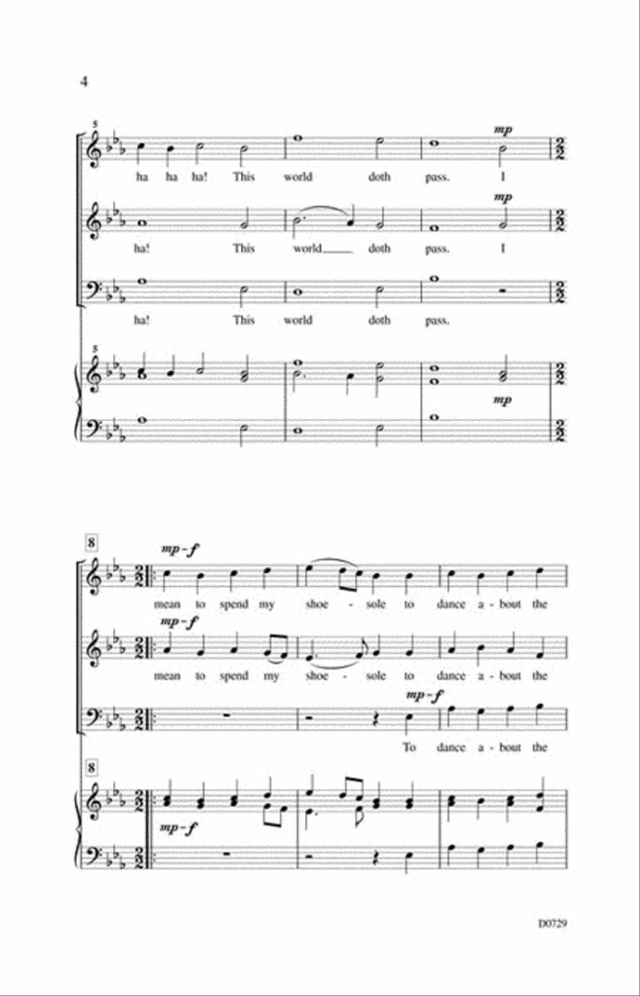 <br>Sheet music extract