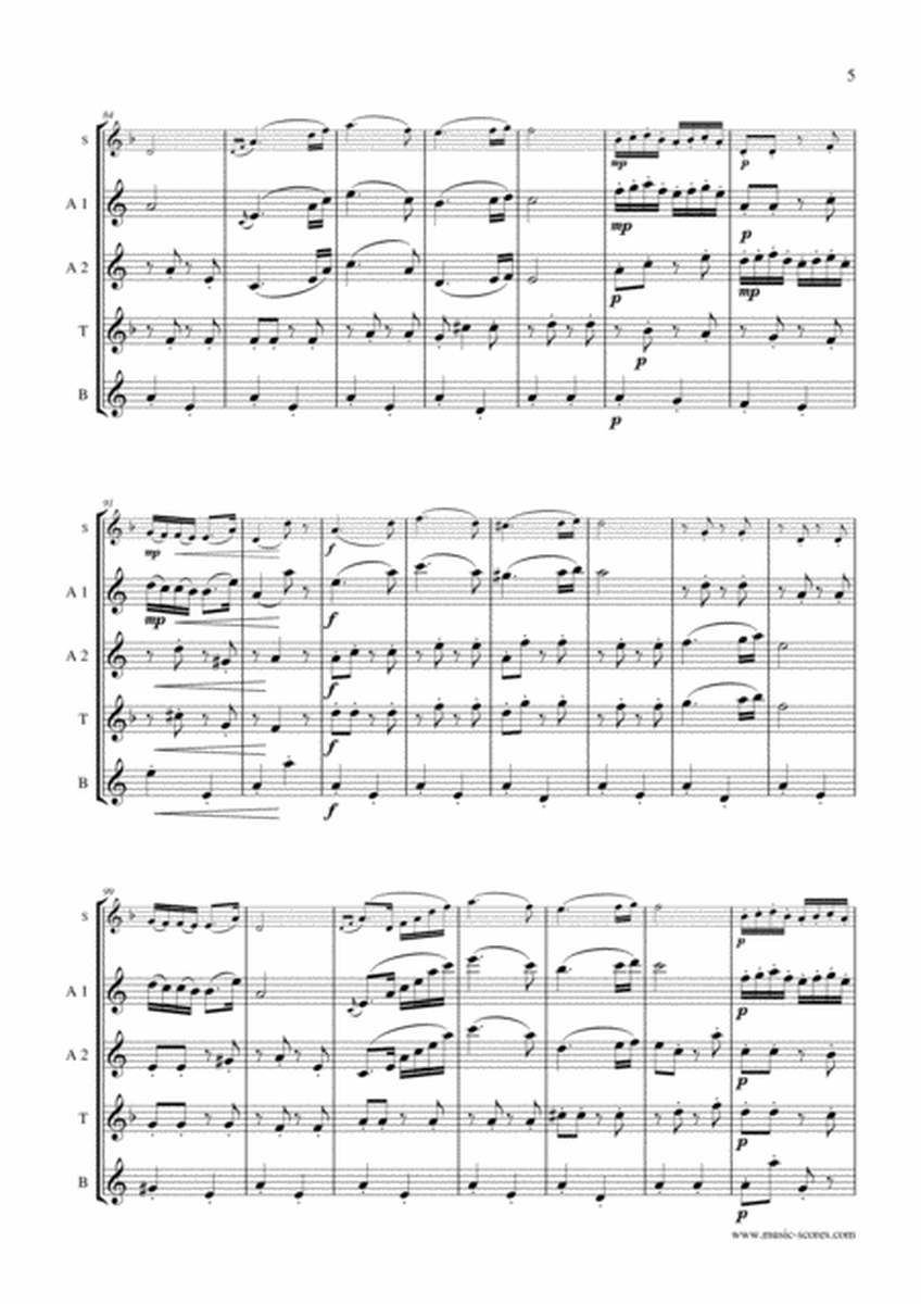 Hungarian Dance No.5 - Sax Quartet image number null
