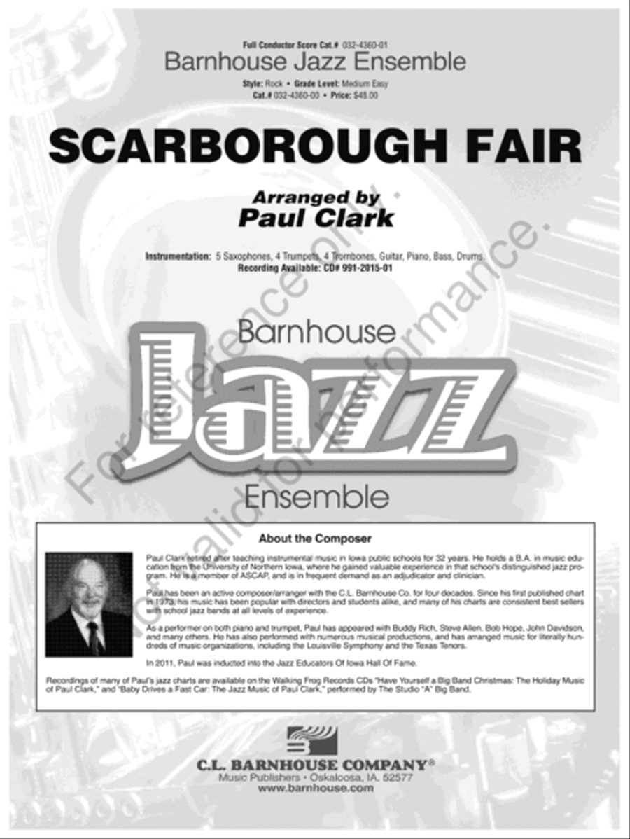 Scarborough Fair Jazz Ensemble scores gallery preview page 2