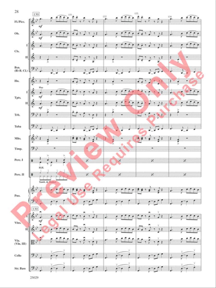 Charlie and the Chocolate Factory, Selections from the Original Movie Soundtrack Full Orchestra scores gallery preview page 29