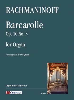 Book cover for Barcarolle Op. 10 No. 3 for Organ