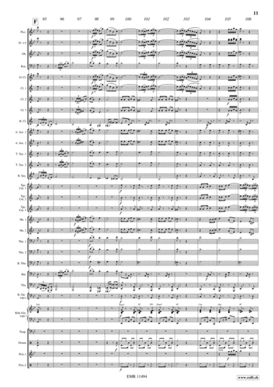 Flight To Sevilla Flight To Sevilla Concert Band scores gallery preview page 12